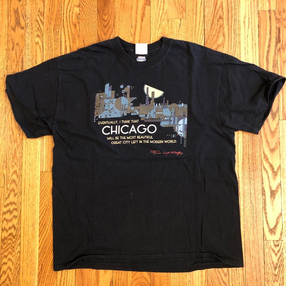 Vintage Frank Lloyd Wright Collection Chicago T Shirt